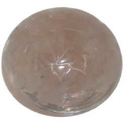 Demi-sphère en Quartz Rose